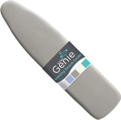 غطاء لوح الكي من السيليكون العاكس من HOME GENIE، يمكن كيه بشكل أسرع، أغطية وسائد مقاومة للحرق والبقع شديدة التحمل تناسب الألواح القياسية، حشوة سميكة، مشبك وحلقة تثبيت، حافة مرنة، 15x54، أزرق in Saudi Arabia