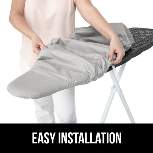 The Original Gorilla Grip Ironing Board Cover, Silicone Coating, Full Size Scorch Resistant Padding, Elastic Edge, Heavy Duty Iron Pad Covers Standard Boards, Hook and Loop Fastener Strap, Blue in Kuwait