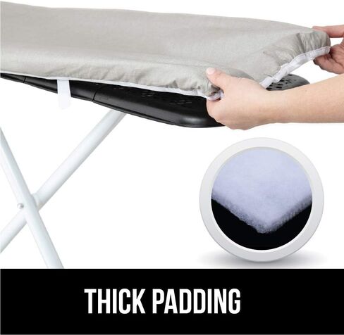 The Original Gorilla Grip Ironing Board Cover, Silicone Coating, Full Size Scorch Resistant Padding, Elastic Edge, Heavy Duty Iron Pad Covers Standard Boards, Hook and Loop Fastener Strap, Blue in Kuwait