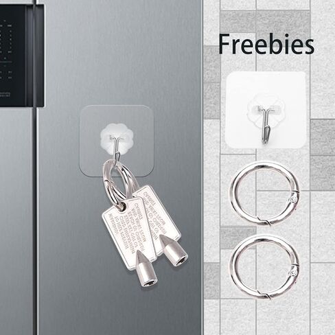 مفتاح فريزر HPUY 216702900 لفريزر Kenmore وGE، مفتاح باب فريجيدير معدني متوافق مع مجمدات GE وKenmore المستقيمة والصدرية مع حلقتين للمفاتيح وخطاف واحد، يستبدل AP4071414 in Kuwait