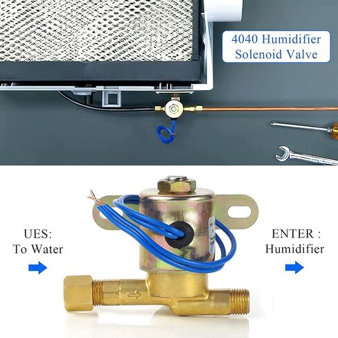 Fuoequl 4040 Humidifier Solenoid Valve orifice 3/32 for Aprilaire 24V 2.3W Blue Line Replace 400 500 Replaces Part B2015-S85 & B2017-S85 in Saudi Arabia