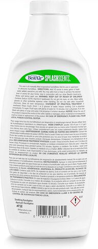 BestAir FSE-PDQ-6 مرطب سبلاش سينتس ومعالجة المياه، الأوكالبتوس المهدئ، 16 أونصة سائلة، عبوة واحدة in Kuwait