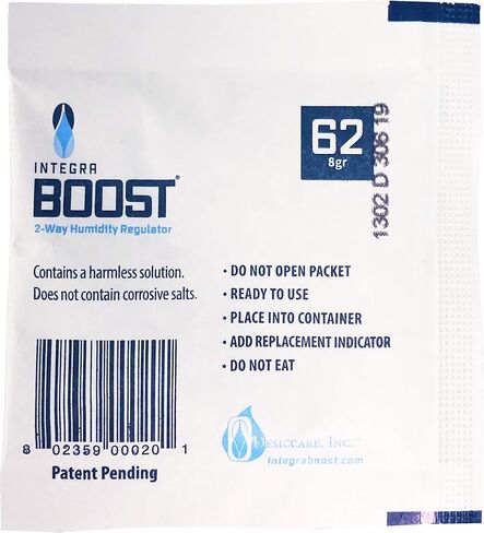Integra Boost 8g Humidiccant Bulk 62% (50/Pack) – 2-Way Humidity Control Packs – Includes 50 Replace in Saudi Arabia