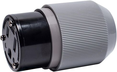 Eaton 6709N 50 Amp 250V 6-50 Power Connector, Gray & Black in Kuwait