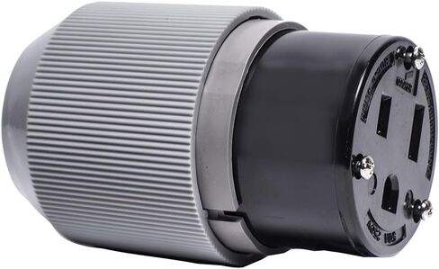 Eaton 6709N 50 Amp 250V 6-50 Power Connector, Gray & Black in Kuwait