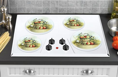 Reston Lloyd Electric Stove Burner Covers, Set of 4, Black in Saudi Arabia