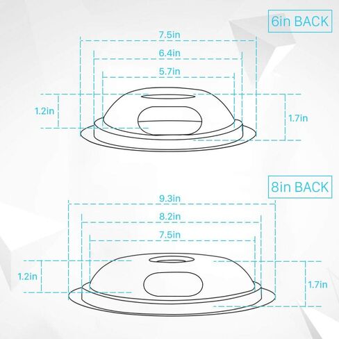 Cenipar W10196405 Range 8 inch drip bowl &W10196406 Range 6 inch drip bowl(3 Pack) chrome plated for Electric Surface Burner in Saudi Arabia