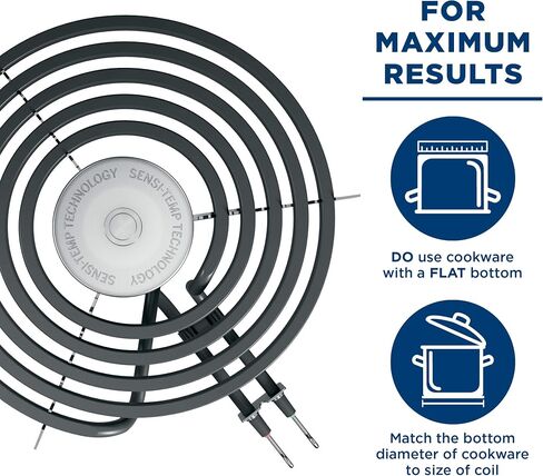 GE & HOTPOINT ELECTRIC RANGE BURNER ELEMENT SENSI-TEMP COIL - 8" in Saudi Arabia