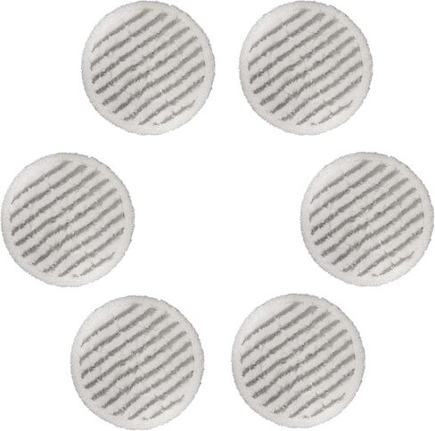 قطع ممسحة بخار بديلة من CKL&DJ لممسحة البخار S7000AMZ S7001 تعمل بالبخار، للتنظيف والتطهير الكل في واحد، مصممة للأرضيات الصلبة (6 قطع)، أبيض، رمادي، 190 × ارتفاع 10 مم in Kuwait