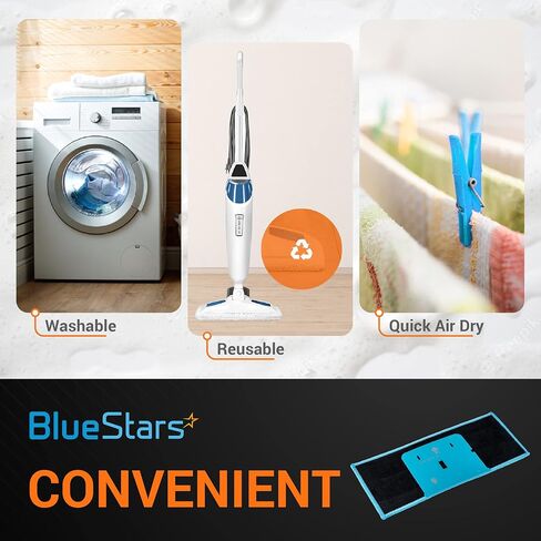 i-Robot m6 Washable and Reusable Wet Mopping Pads for Braava Jet Replacement by Blue Stars - Pack of 4 in Saudi Arabia