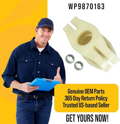 طقم صواميل الطاقة WP9870163 9870163 - أجزاء ضاغطة القمامة Kenmore KitchenAid Whirlpool - تحل محل AP6014316 750668 PS11747554 - مصنوعة من مواد قوية، نموذج مطور in Kuwait