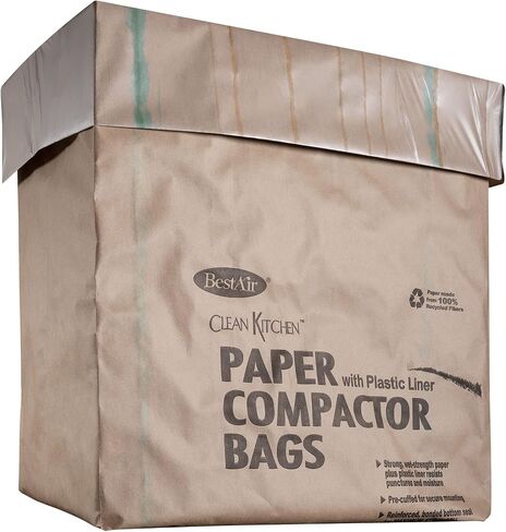 BestAir WMCK1335012-6 Paper Compactor Bags, 6 pack (72 bags) in Kuwait
