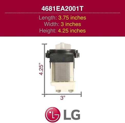 LG 4681EA2001T Genuine OEM Drain Pump Assembly for LG Washing Machines in Saudi Arabia