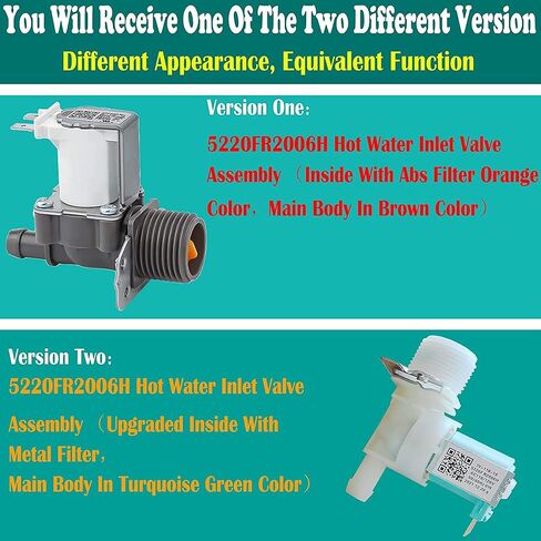 5220FR2075L 5220FR2006H Washing Machine Valve GENUINE Set for LG Water Inlet Valve Replace 5220FR2006L 5220FR2006Q AP4441935 AP5986564 5221ER1003A 5221ER1003C 5221ER1003D 5221ER1003F in Saudi Arabia