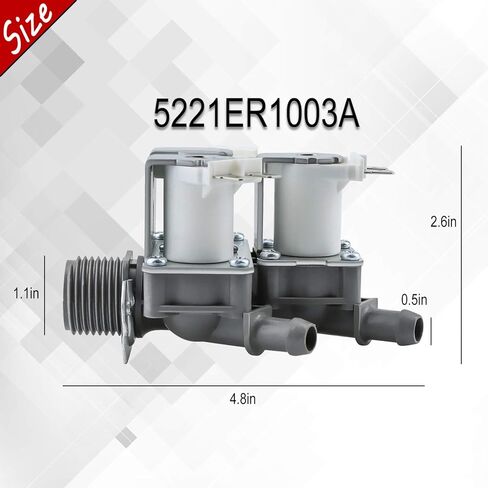5220FR2075L 5220FR2006H Washing Machine Valve GENUINE Set for LG Water Inlet Valve Replace 5220FR2006L 5220FR2006Q AP4441935 AP5986564 5221ER1003A 5221ER1003C 5221ER1003D 5221ER1003F in Saudi Arabia