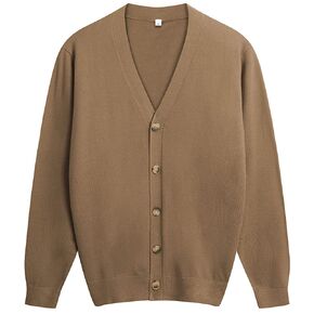 سترة Aimeilgot الرجالية الكاجوال ذات المقاس النحيف والرقبة على شكل حرف V مع أزرار in Kuwait