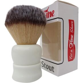 Fine Shaving Brush, Angel Hair Fibers, Cruelty-Free Shaving Cream Brush for Men, Gently Exfoliates The Skin, 100% Solid Resin Handle, 24mm Knot with 56mm Loft (Black)