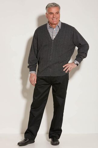 Ovidis Adaptive Cardigan Clothes Senior Elderly Disabled Men - Heritage in Saudi Arabia