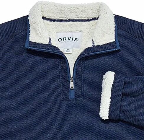Orvis Brighton Men's Sherpa Lined 1/4 Zip Pullover in Saudi Arabia