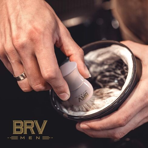 Pure Badger Shaving Brush LARGE (24mm knots) - Heavy Resin Handle - Use with Double-Edge Safety Razor, Straight Razor and Shaving Bowl - Black in Kuwait