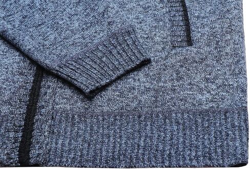 OlyljpinZ Men's Casual Stand Collar Sweater Slim Zip Thick Knitted Cardigan Sweaters with 2 Pockets in Kuwait