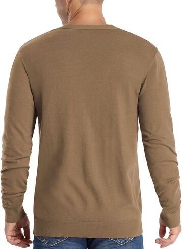 سترة Aimeilgot الرجالية الكاجوال ذات المقاس النحيف والرقبة على شكل حرف V مع أزرار in Kuwait