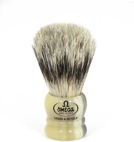 Omega Bristle Mix (Hog Bristle & Badger) Shaving Brush, Resin Handle in Saudi Arabia
