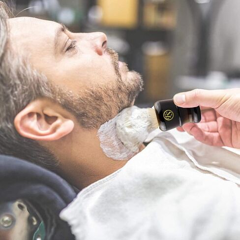 Synthetic Hair Shaving Brush for Men's Personal and Professional Shaving (Dark Horn) in Saudi Arabia