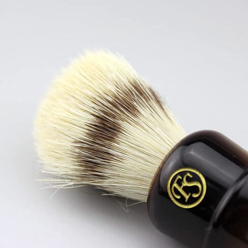 Synthetic Hair Shaving Brush for Men's Personal and Professional Shaving (Dark Horn) in Saudi Arabia