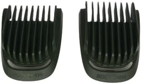 Replacement 2 Piece Set (3mm 5mm) Body Groom Hair Guide Guard Comb for Philips Norelco Multigroom Trimmer MG3750 MG3760 MG5750 MG5760 MG7750 MG7770 MG7790 MG7791 in Saudi Arabia