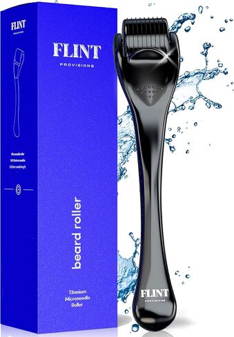 Beard Roller - 540 Titanium Micro Needle 0.25mm - Beard Grooming & Beard Club in Saudi Arabia