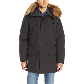GUESS Men's Long Parka with Removable Fur in Saudi Arabia