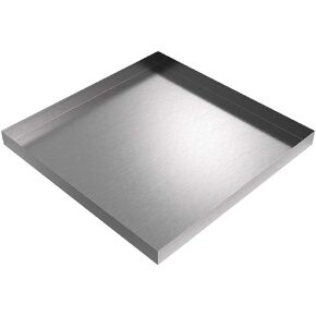 32" x 32" x 2.5" Stainless Washing Machine Drip Pan | Water Damage Prevention | No Leak | Made In The USA | Welded Water Tight in Kuwait