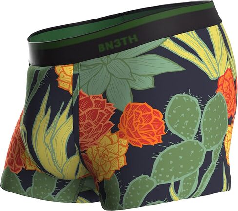 BN3TH Men's Classic Trunk Athletic Boxers - Breathable and Anti-Chafing Underwear with Our Patented Three-Dimensional MyPakage Pouch, Desert Bloom-Dark Navy, Medium in Saudi Arabia