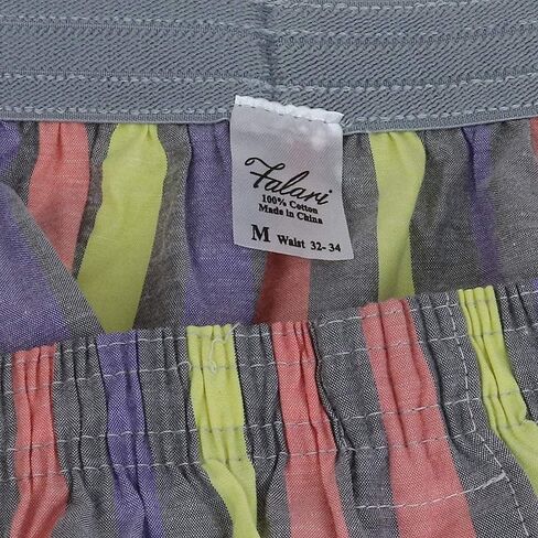 Falari 4-Pack Men's Boxer Underwear 100% Cotton Premium Quality in Saudi Arabia