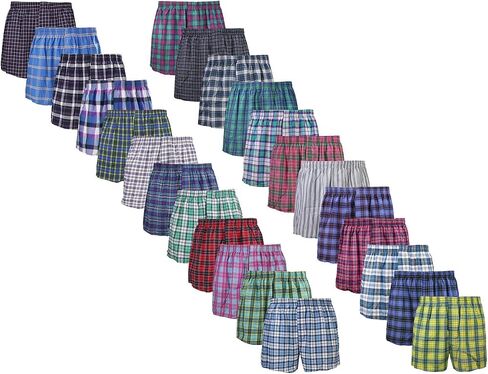 Falari 4-Pack Men's Boxer Underwear 100% Cotton Premium Quality in Saudi Arabia