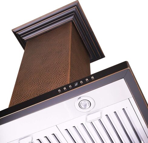 ZLINE 36 in. Designer Series Hand Hammered Copper Island Mount Range Hood (8GL2Hi-36) in Saudi Arabia