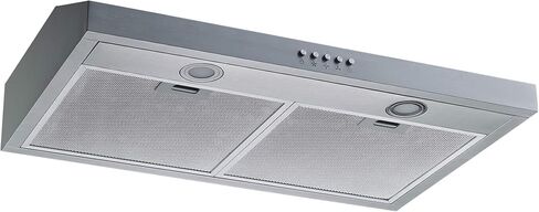 Winflo 30 In. Convertible Stainless Steel Under Cabinet Range Hood with Mesh filters and Charcoal Filters and Push Button Control in Saudi Arabia