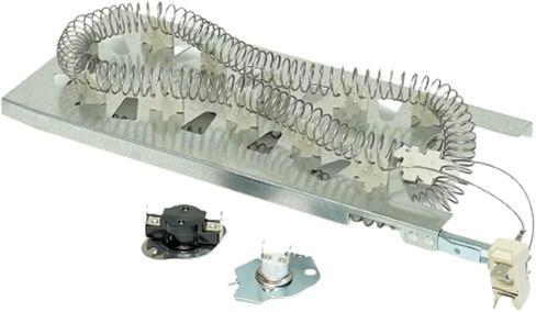 Dryer Heating Element Replace For Whirlpool Duet LTE6243AN2 LTE6243AW2 LTE7245AN0 LTE7245AW0 WET3300SQ0 WET3300SQ1 WET3300SQ2 WET3300XQ0 WET3300XQ1 WET3300XQ2 WET4027EW0 WED9620HW0 With Thermostat in Kuwait