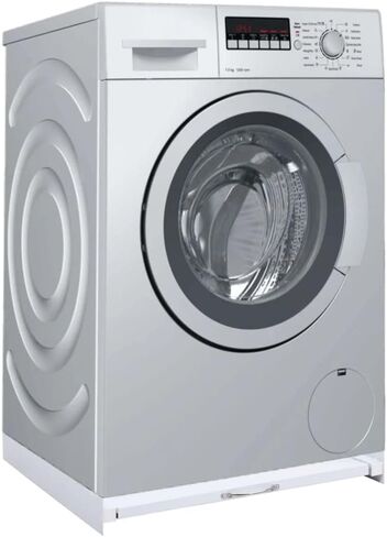 SKM Double Washing and Drying Machine Pedestal with Drawers White-7043 in Kuwait