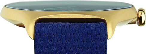 slim made one 10 - Elegant Thin Unisex Watch in Gold/Blue in Kuwait