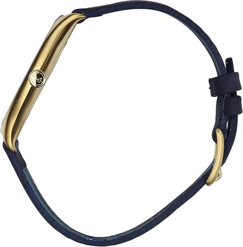 slim made one 10 - Elegant Thin Unisex Watch in Gold/Blue in Kuwait
