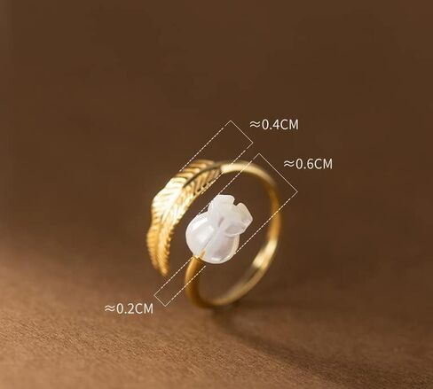 MYTHJING JEWEL Bell Flower Elegant Leaf 925Sterling Silver Adjustable Ring in Saudi Arabia