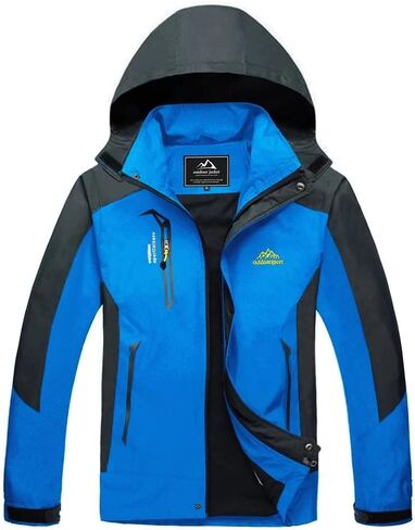 MAGCOMSEN Men's Hooded Waterproof Jacket Lightweight Rain Jacket Running Jacket Sportswear in Saudi Arabia