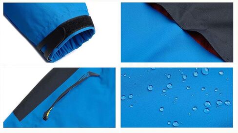 MAGCOMSEN Men's Hooded Waterproof Jacket Lightweight Rain Jacket Running Jacket Sportswear in Saudi Arabia