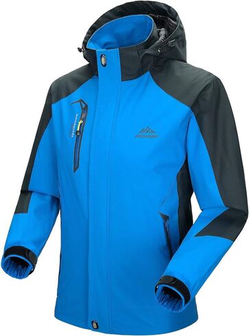 MAGCOMSEN Men's Hooded Waterproof Jacket Lightweight Rain Jacket Running Jacket Sportswear in Saudi Arabia
