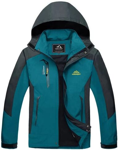 MAGCOMSEN Men's Hooded Waterproof Jacket Lightweight Rain Jacket Running Jacket Sportswear in Saudi Arabia