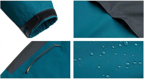 MAGCOMSEN Men's Hooded Waterproof Jacket Lightweight Rain Jacket Running Jacket Sportswear in Saudi Arabia