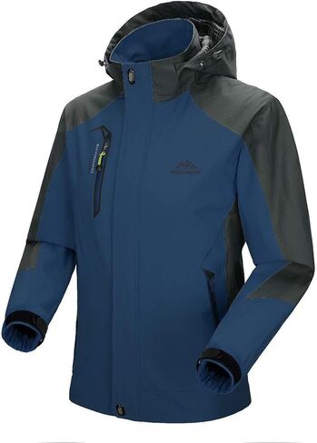 MAGCOMSEN Men's Hooded Waterproof Jacket Lightweight Rain Jacket Running Jacket Sportswear in Saudi Arabia