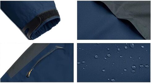 MAGCOMSEN Men's Hooded Waterproof Jacket Lightweight Rain Jacket Running Jacket Sportswear in Saudi Arabia